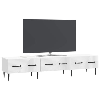 TV-skåp Vit högglans 147 x 34,5 x 30 cm Konstruerat trä