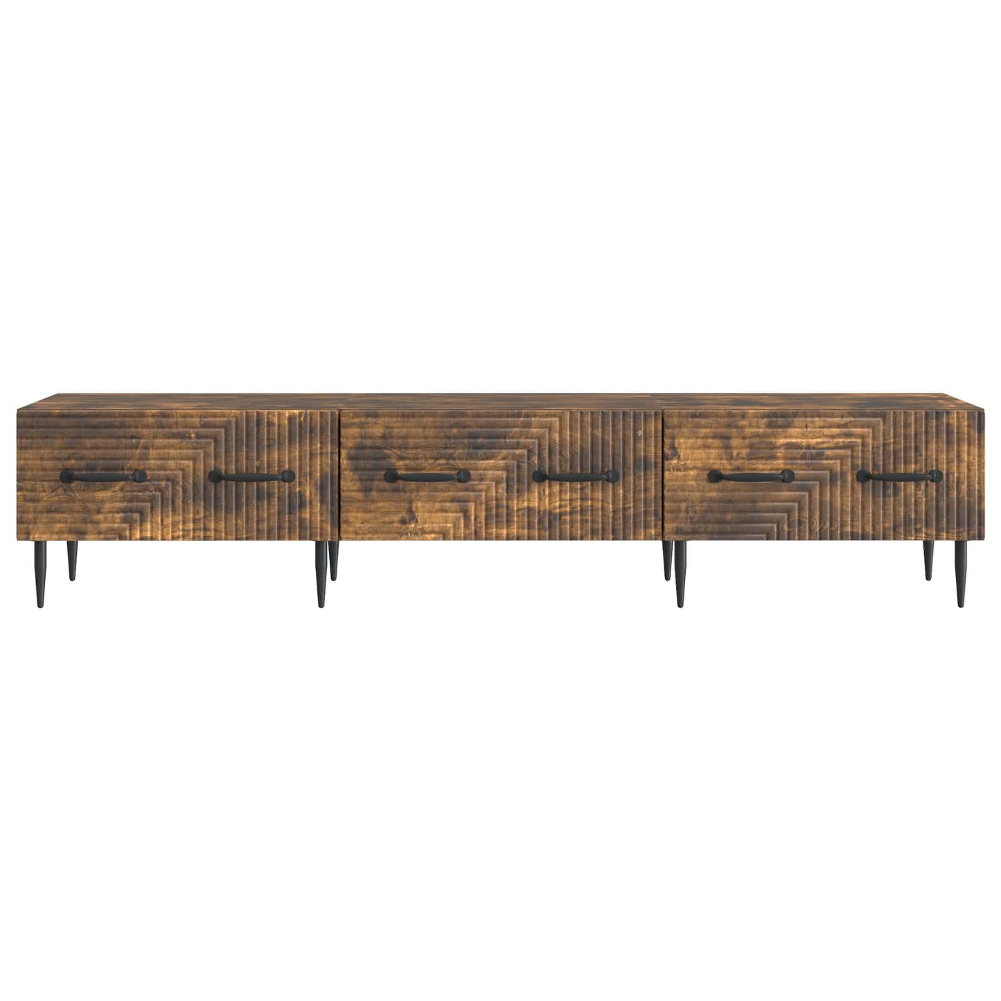 TV-skåp med låda Rökt ek 147 x 34,5 x 30 cm Konstruerat trä