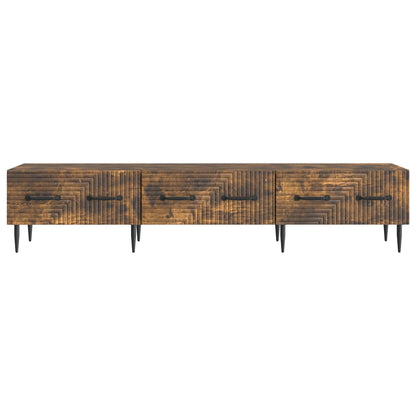 TV-skåp med låda Rökt ek 147 x 34,5 x 30 cm Konstruerat trä