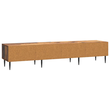 TV-skåp med låda Gammalt trä 147 x 34,5 x 30 cm Konstruerat trä