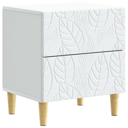 Sängbord 2 pcs Vit 43 x 34,5 x 48 cm Konstruerat trä