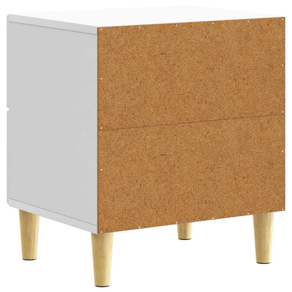 Sängbord 2 pcs Vit 43 x 34,5 x 48 cm Konstruerat trä
