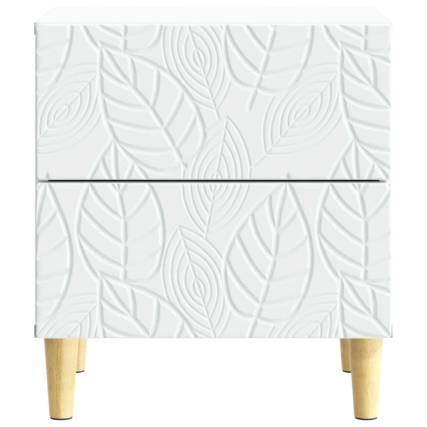 Sängbord 2 pcs Vit 43 x 34,5 x 48 cm Konstruerat trä