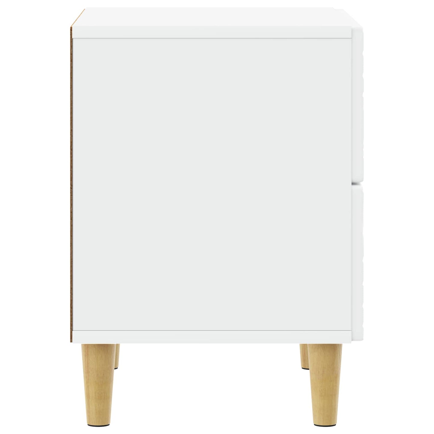 Sängbord 2 pcs Vit 43 x 34,5 x 48 cm Konstruerat trä