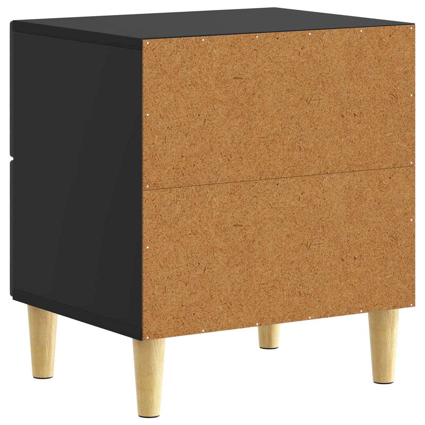 Sängbord 2 pcs Svart 43 x 34,5 x 48 cm Konstruerat trä