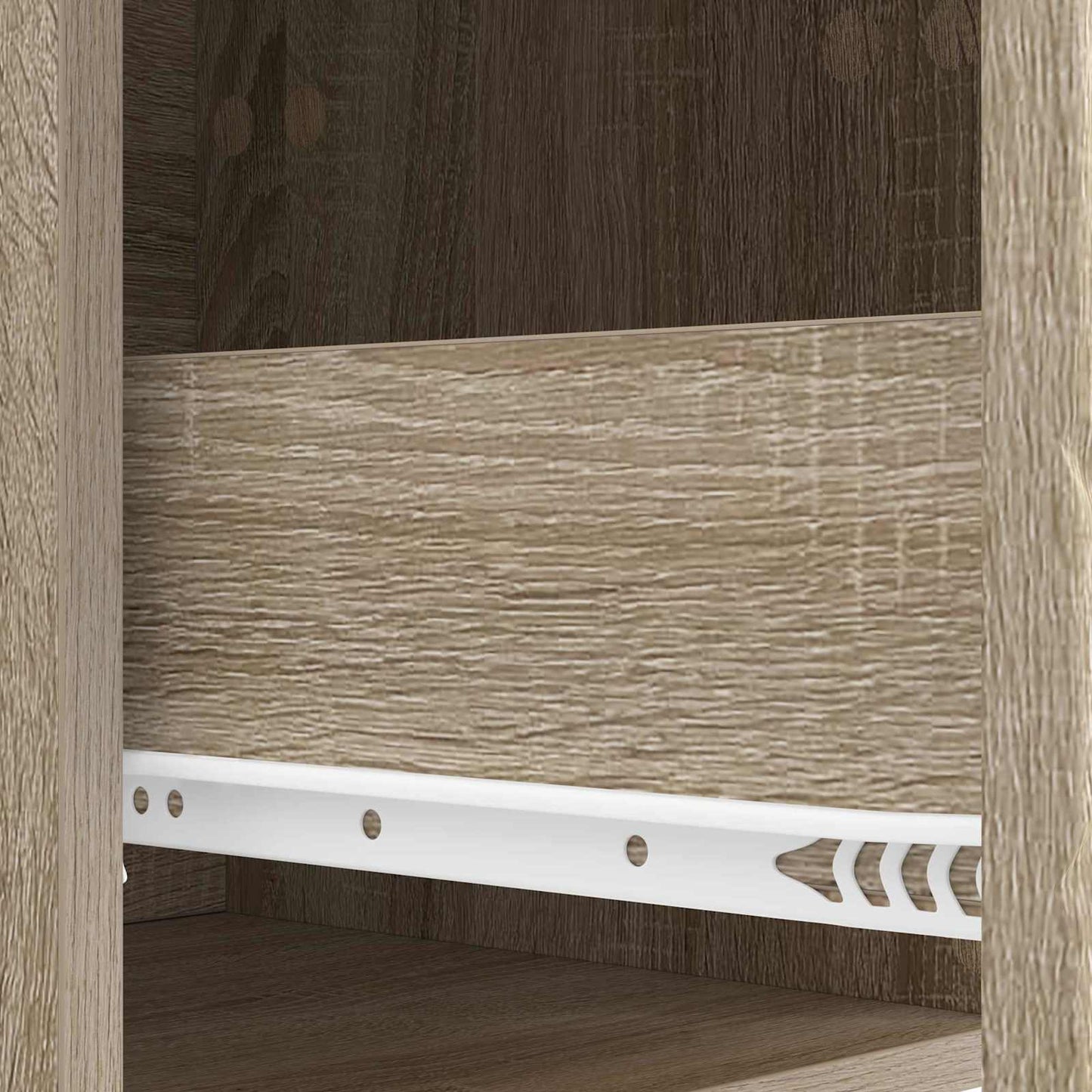 Sängbord 2 pcs Sonoma-ek 43 x 34,5 x 48 cm Konstruerat trä