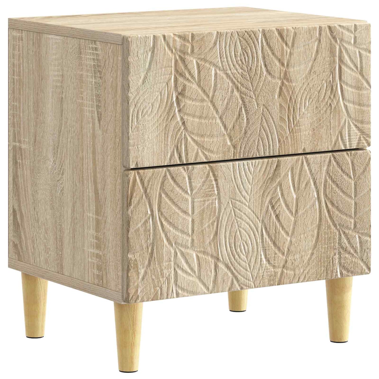 Sängbord 2 pcs Sonoma-ek 43 x 34,5 x 48 cm Konstruerat trä