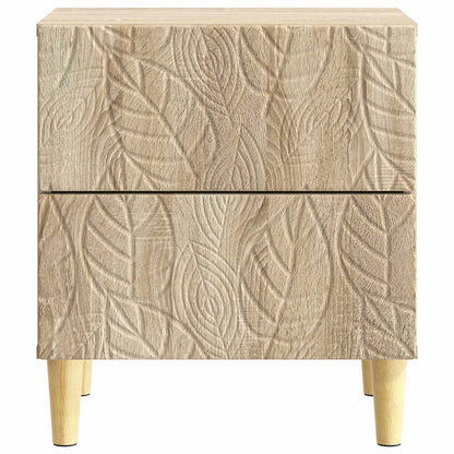 Sängbord 2 pcs Sonoma-ek 43 x 34,5 x 48 cm Konstruerat trä