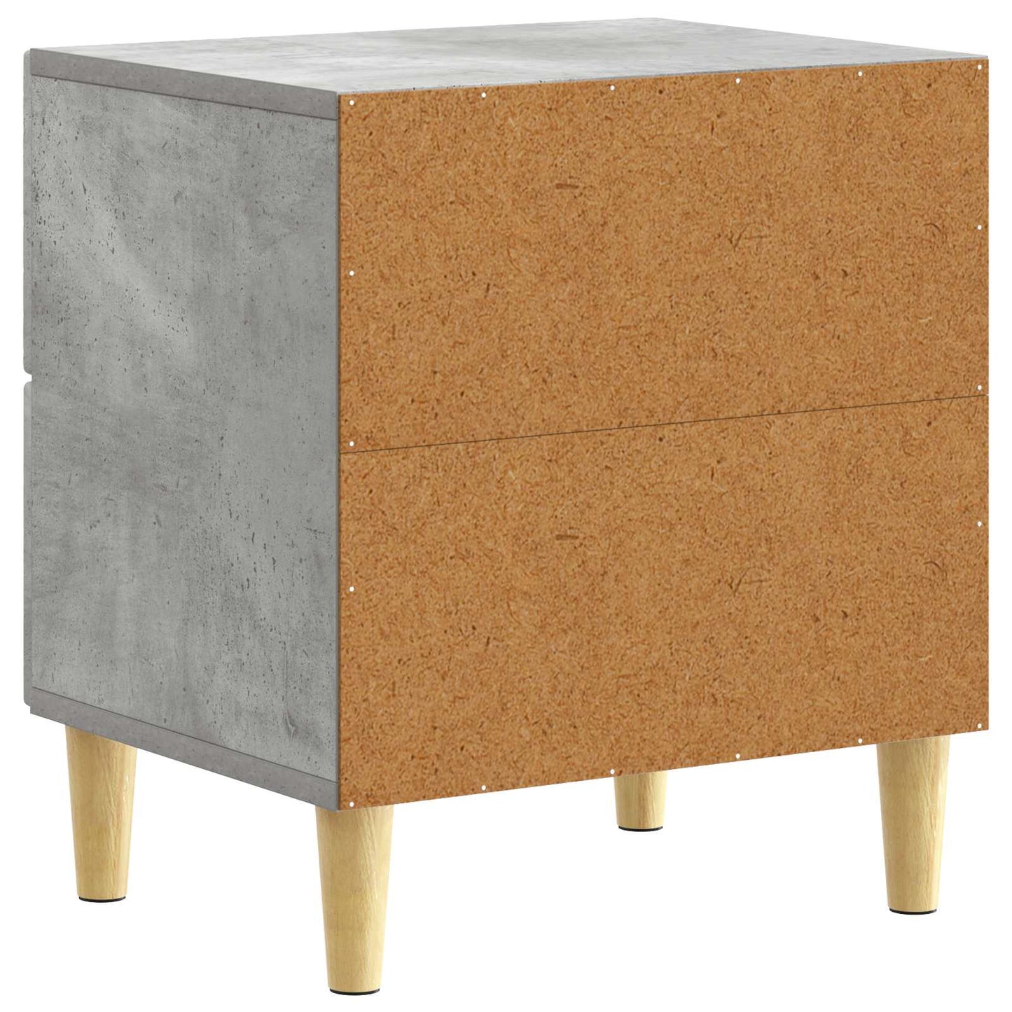 Sängbord 2 pcs Betonggrå 43 x 34,5 x 48 cm Konstruerat trä