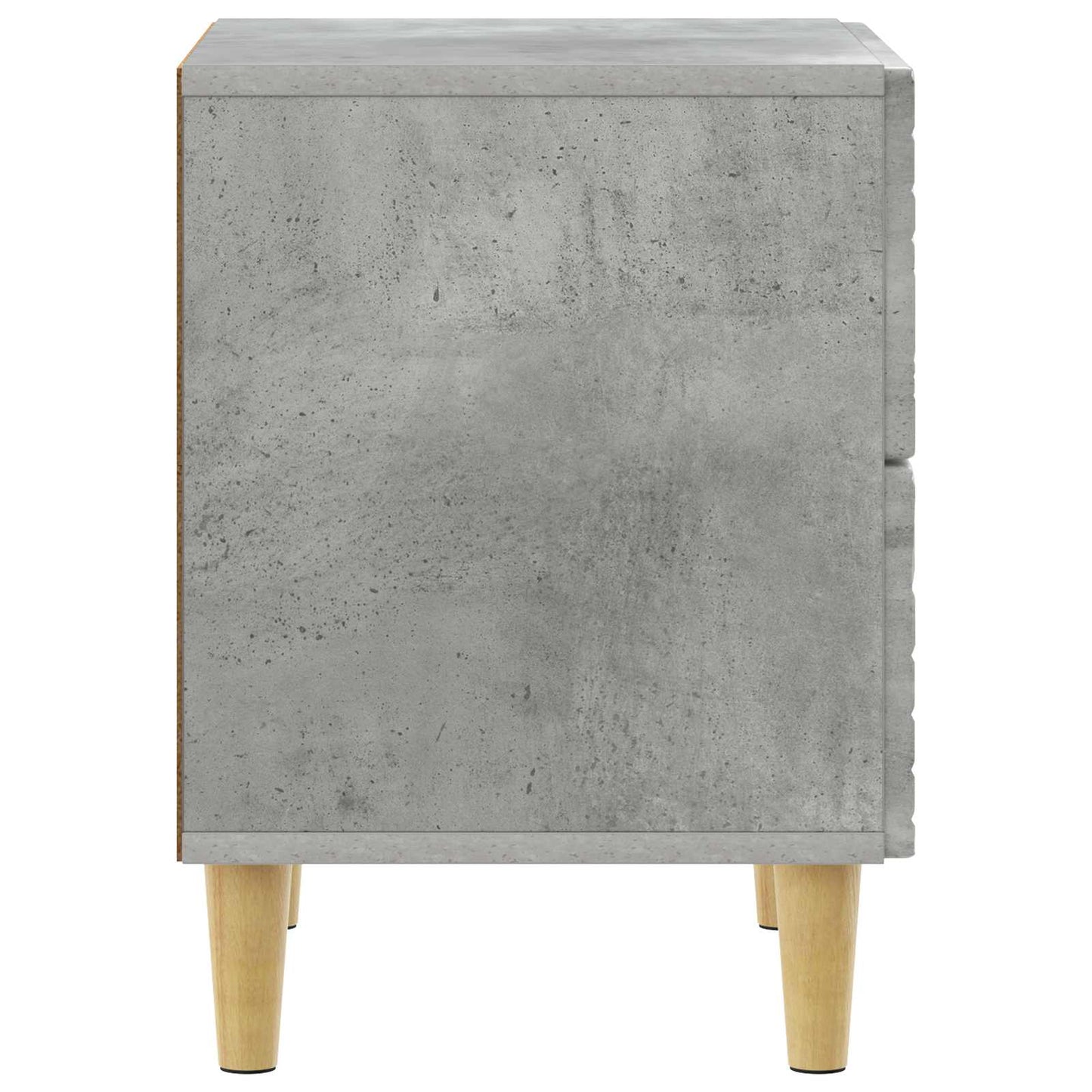 Sängbord 2 pcs Betonggrå 43 x 34,5 x 48 cm Konstruerat trä