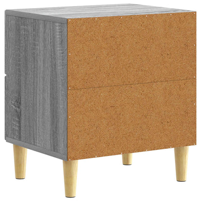 Sängbord 2 pcs Grå Sonoma 43 x 34,5 x 48 cm Konstruerat trä