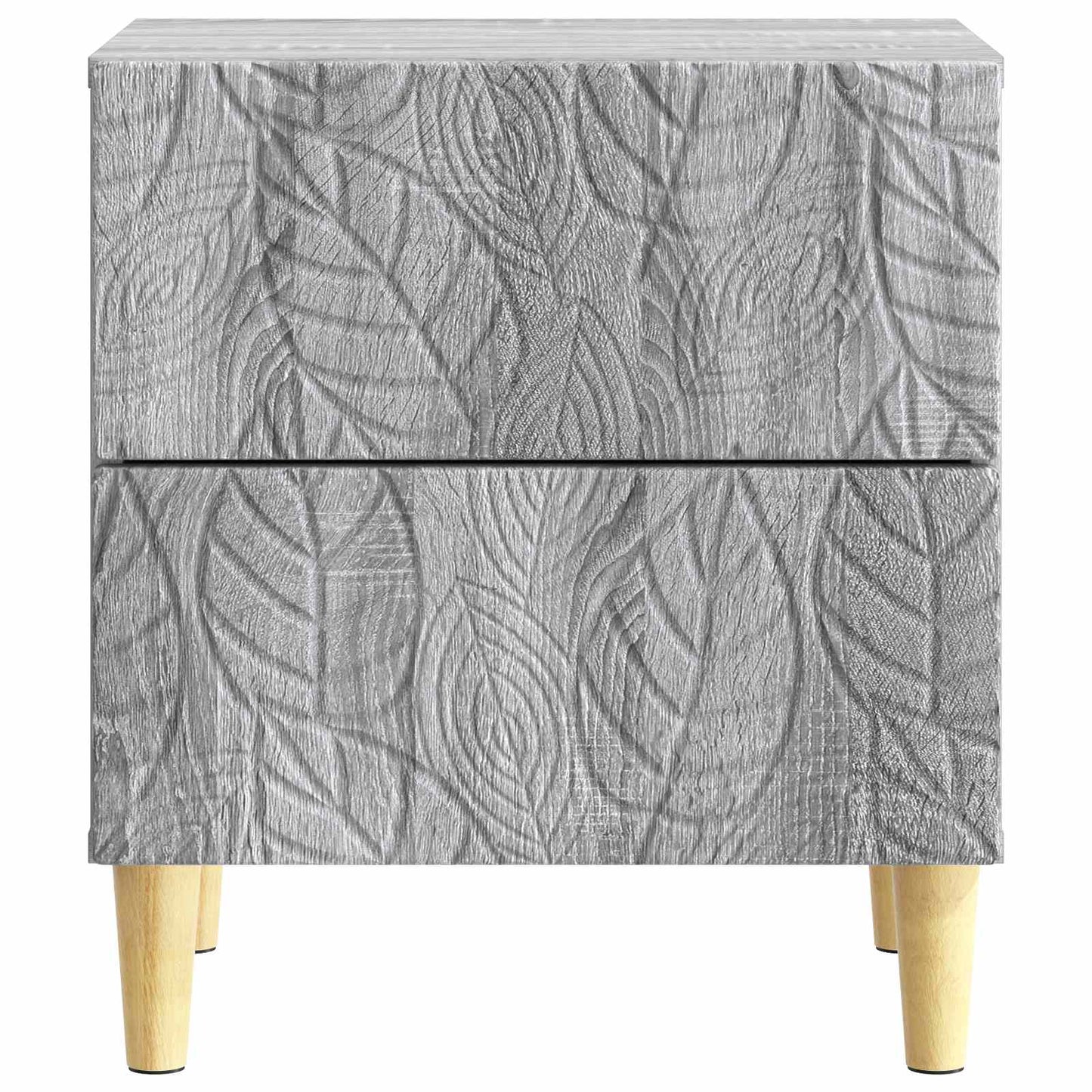 Sängbord 2 pcs Grå Sonoma 43 x 34,5 x 48 cm Konstruerat trä