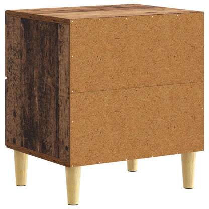 Sängbord 2 pcs Gammalt trä 43 x 34,5 x 48 cm Konstruerat trä