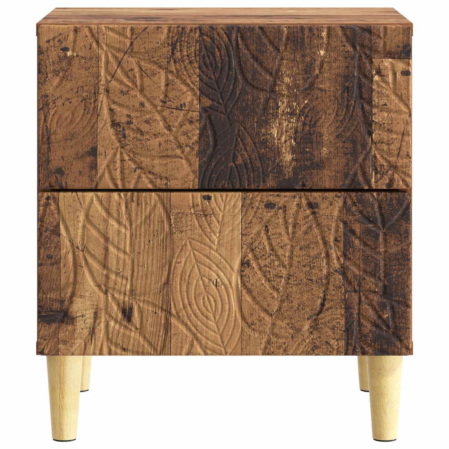 Sängbord 2 pcs Gammalt trä 43 x 34,5 x 48 cm Konstruerat trä
