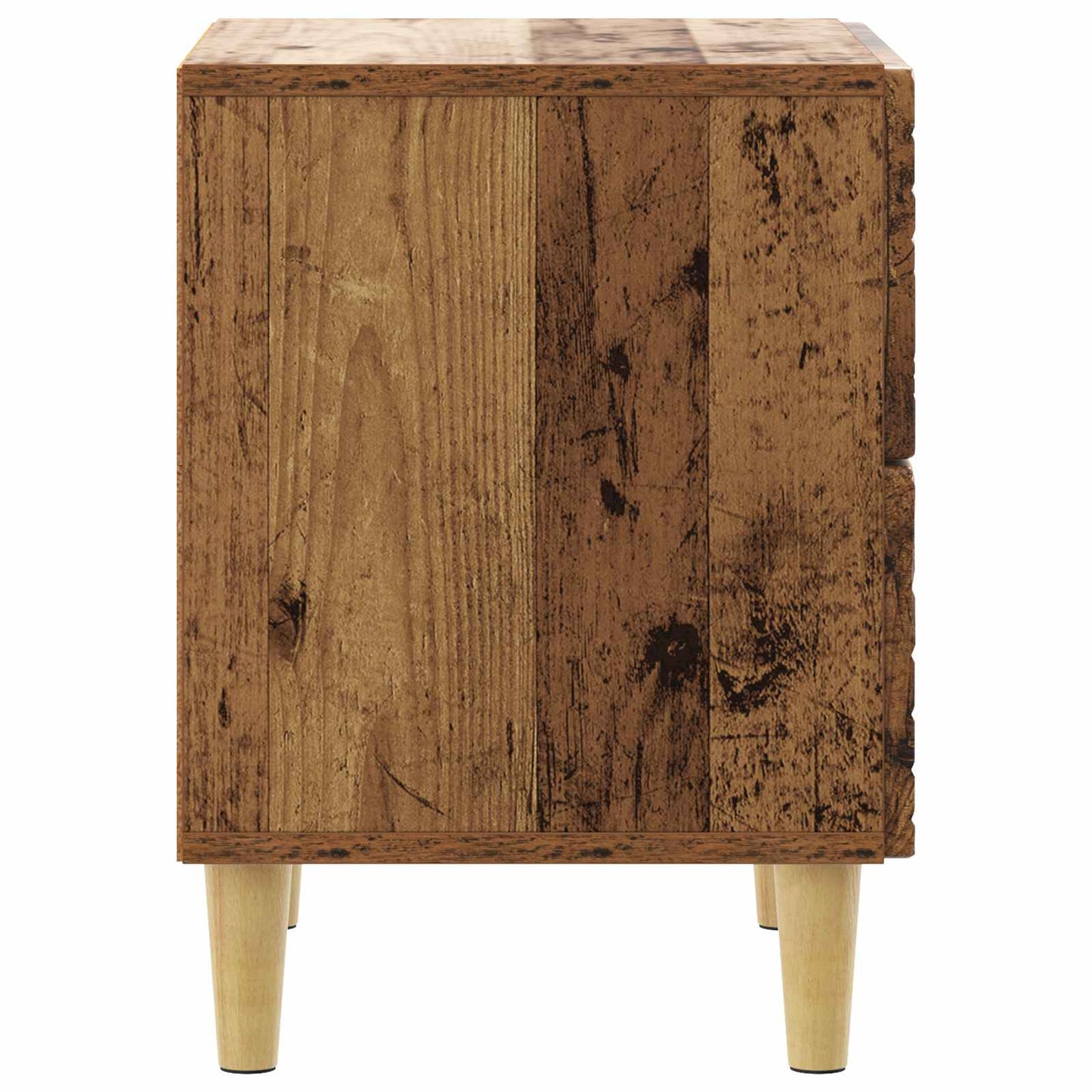 Sängbord 2 pcs Gammalt trä 43 x 34,5 x 48 cm Konstruerat trä
