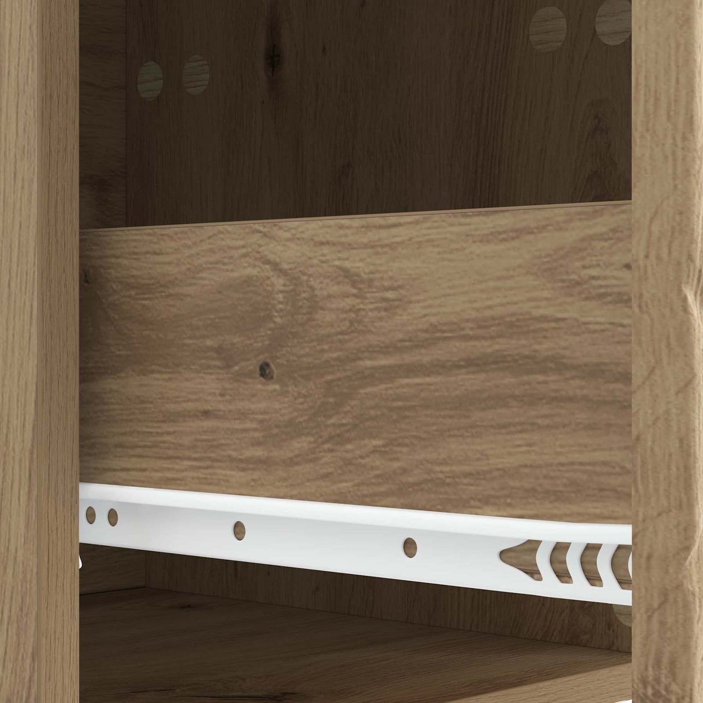 Sängbord 2 pcs Artisan-ek 43 x 34,5 x 48 cm Konstruerat trä