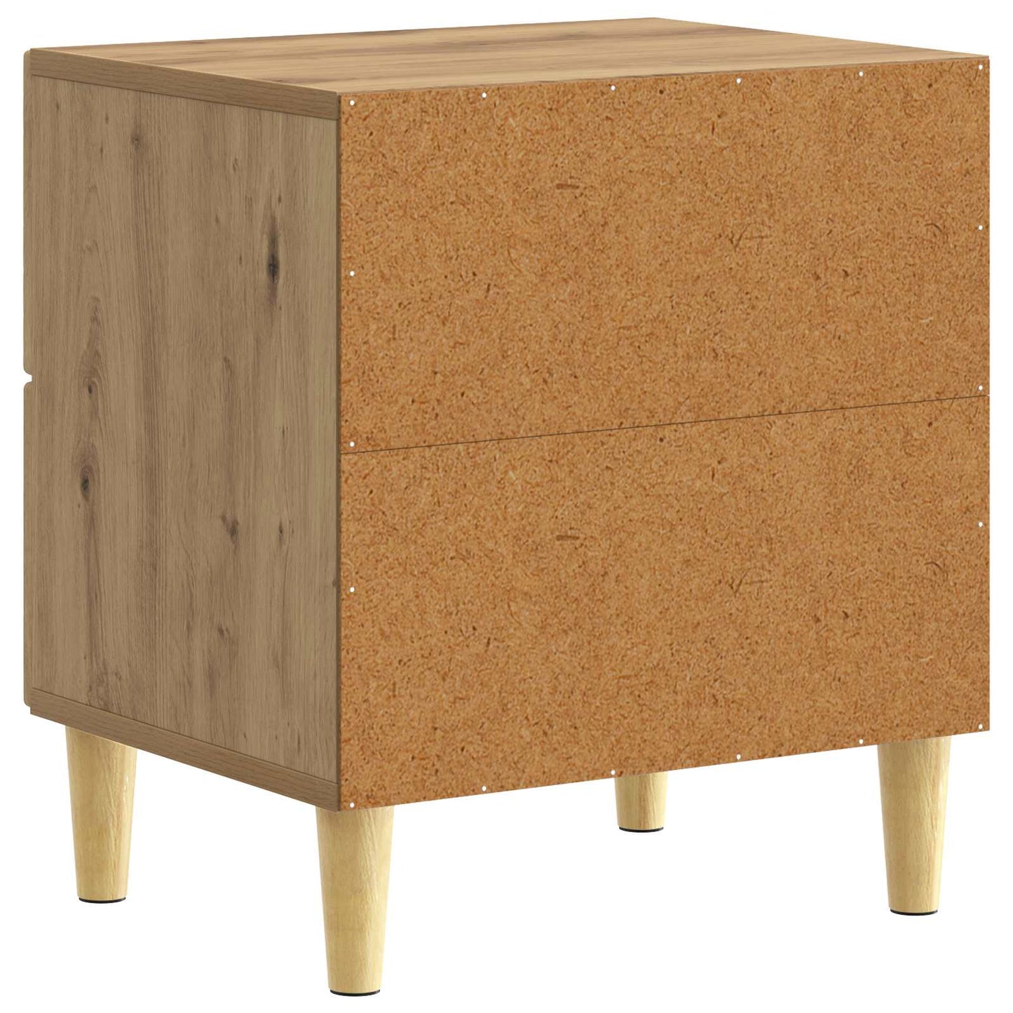 Sängbord 2 pcs Artisan-ek 43 x 34,5 x 48 cm Konstruerat trä