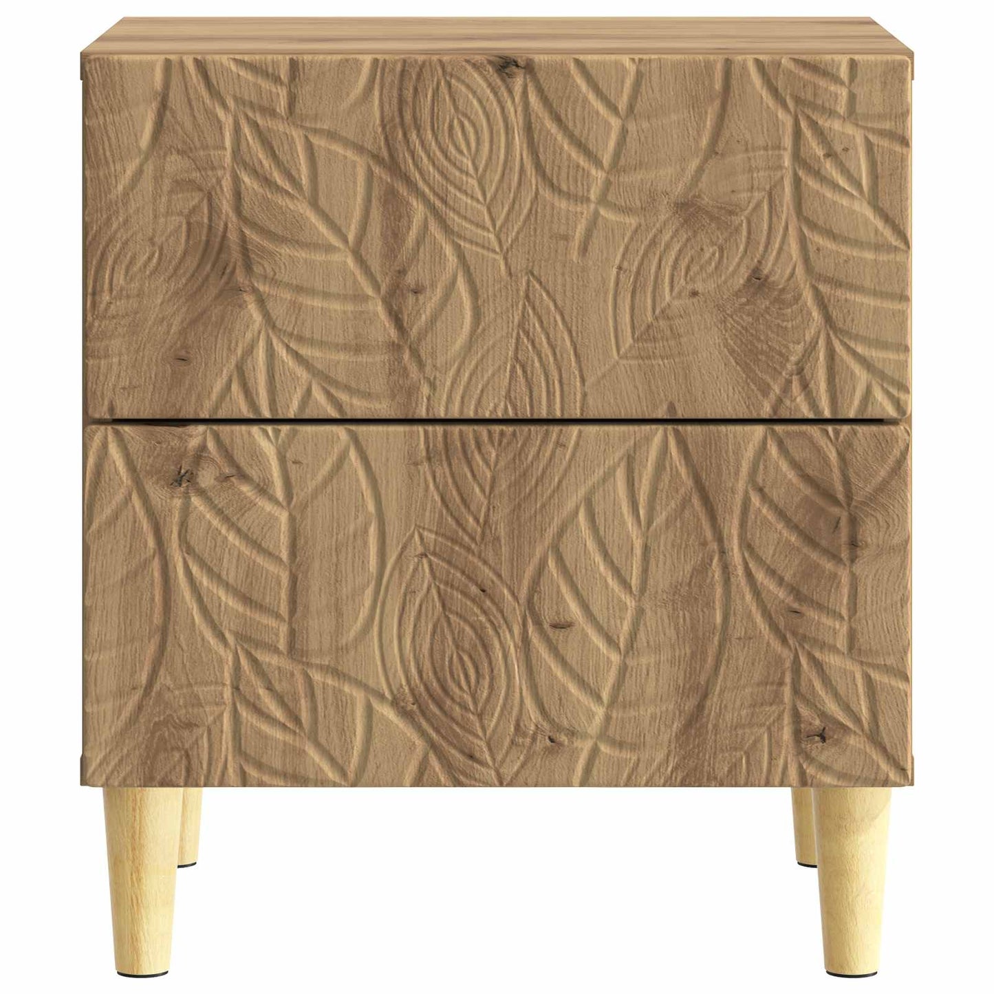 Sängbord 2 pcs Artisan-ek 43 x 34,5 x 48 cm Konstruerat trä