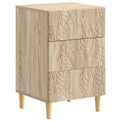 Sängbord Sonoma-ek 43 x 39,5 x 66,5 cm Konstruerat trä