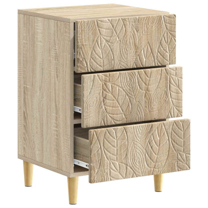 Sängbord Sonoma-ek 43 x 39,5 x 66,5 cm Konstruerat trä