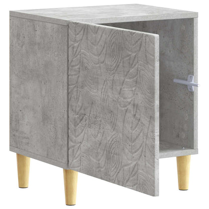Sängbord 2 pcs Betonggrå 43 x 34,5 x 50 cm Konstruerat trä