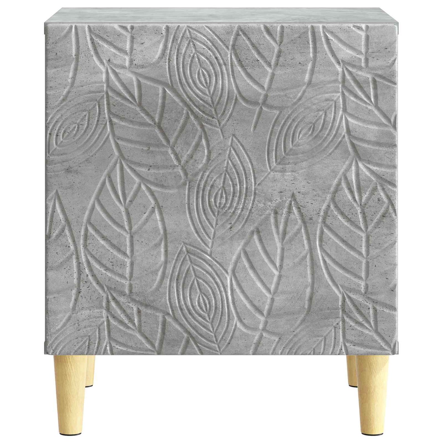 Sängbord 2 pcs Betonggrå 43 x 34,5 x 50 cm Konstruerat trä
