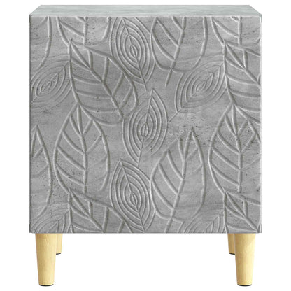 Sängbord 2 pcs Betonggrå 43 x 34,5 x 50 cm Konstruerat trä
