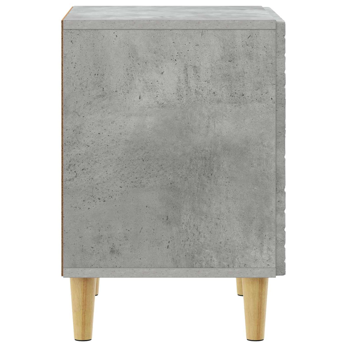 Sängbord 2 pcs Betonggrå 43 x 34,5 x 50 cm Konstruerat trä