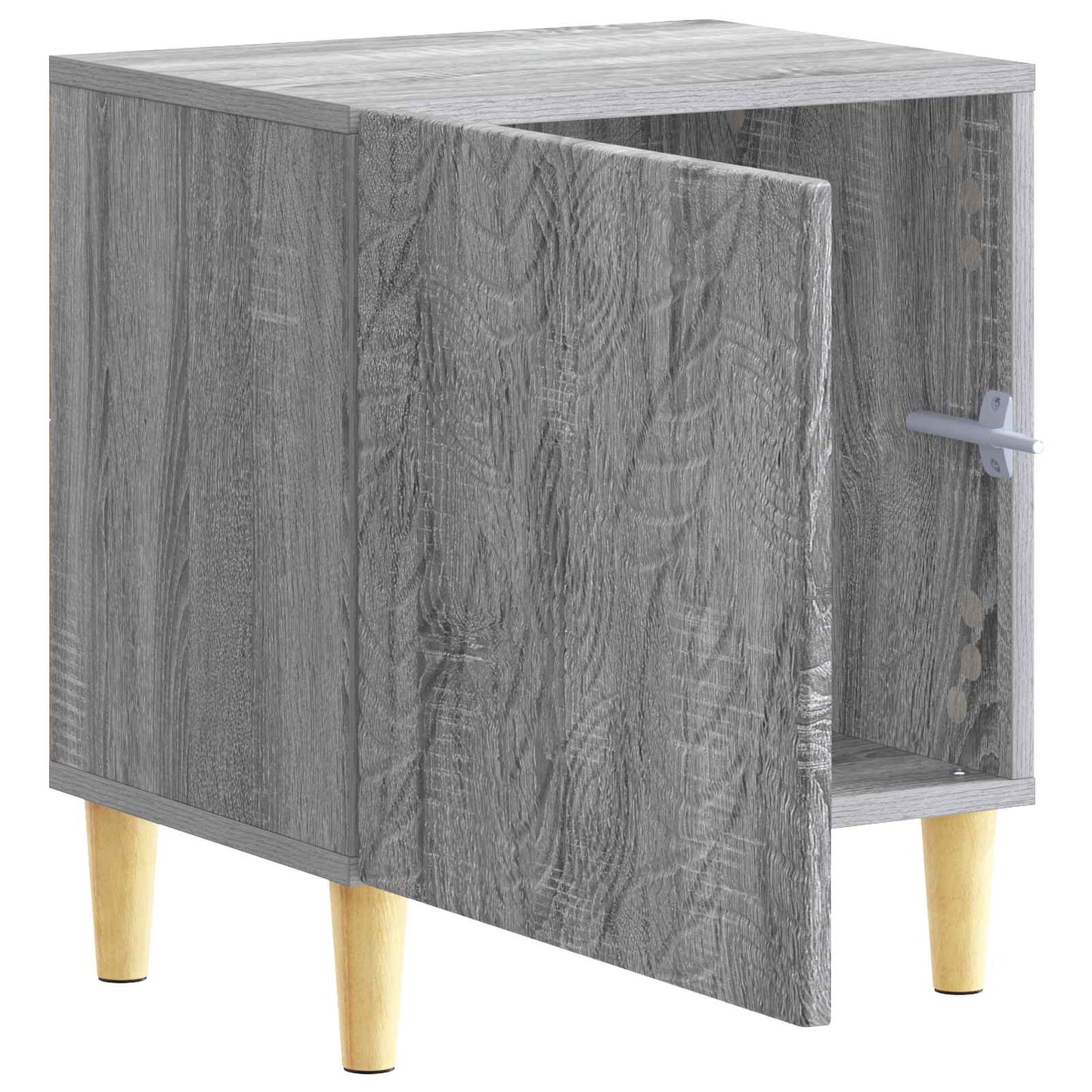 Sängbord 2 pcs Grå Sonoma 43 x 34,5 x 50 cm Konstruerat trä