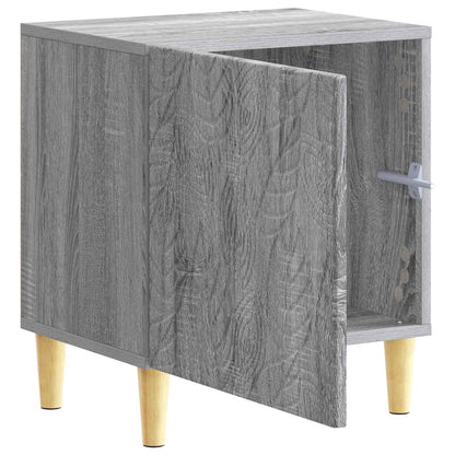 Sängbord 2 pcs Grå Sonoma 43 x 34,5 x 50 cm Konstruerat trä