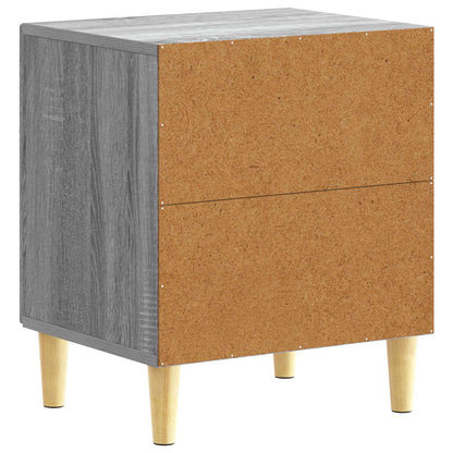 Sängbord 2 pcs Grå Sonoma 43 x 34,5 x 50 cm Konstruerat trä