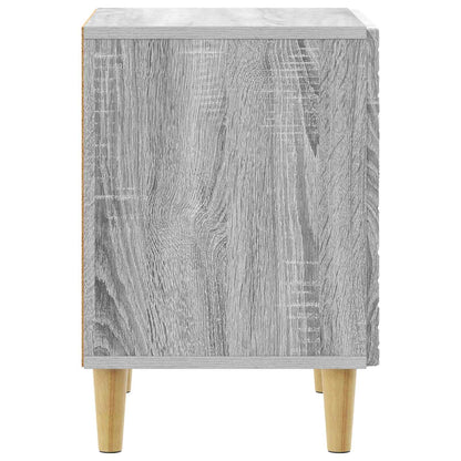 Sängbord 2 pcs Grå Sonoma 43 x 34,5 x 50 cm Konstruerat trä