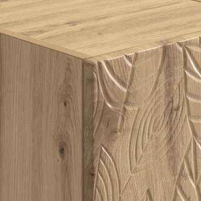 Sängbord 2 pcs Artisan-ek 43 x 34,5 x 50 cm Konstruerat trä