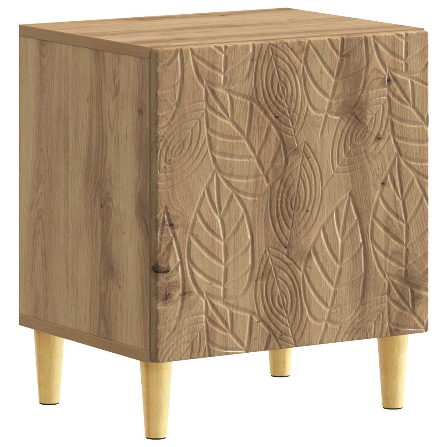 Sängbord 2 pcs Artisan-ek 43 x 34,5 x 50 cm Konstruerat trä