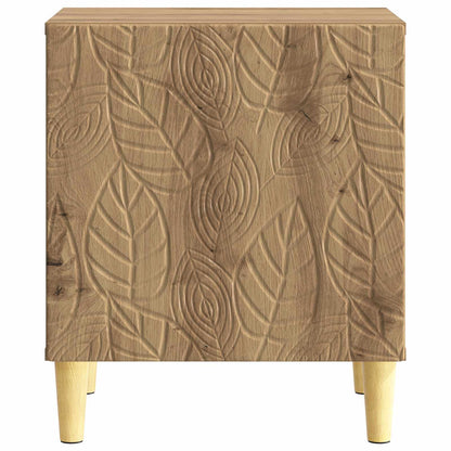 Sängbord 2 pcs Artisan-ek 43 x 34,5 x 50 cm Konstruerat trä