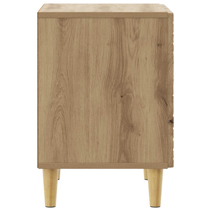 Sängbord 2 pcs Artisan-ek 43 x 34,5 x 50 cm Konstruerat trä