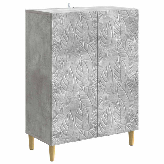 Sideboard Betonggrå 66 x 34,5 x 90 cm Konstruerat trä
