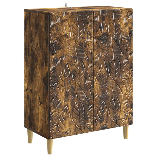 Sideboard Rökt ek 66 x 34,5 x 90 cm Konstruerat trä