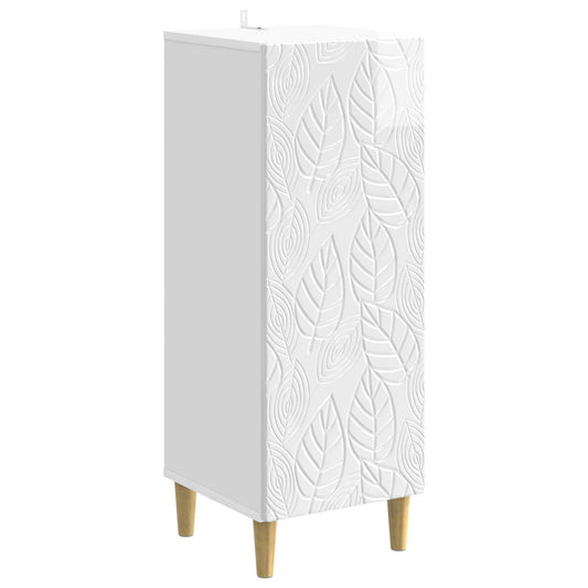 Sideboard Vit högglans 33 x 34,5 x 90 cm Konstruerat trä