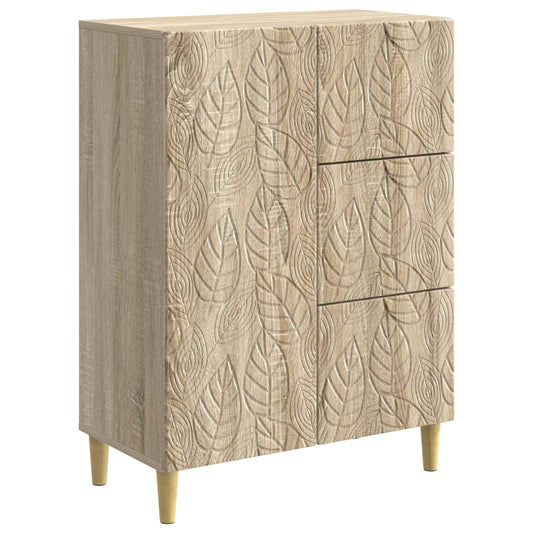 Sideboard Sonoma-ek 66 x 34,5 x 90 cm Konstruerat trä