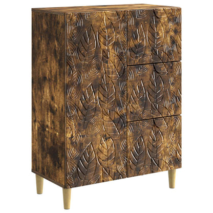 Sideboard Rökt ek 66 x 34,5 x 90 cm Konstruerat trä