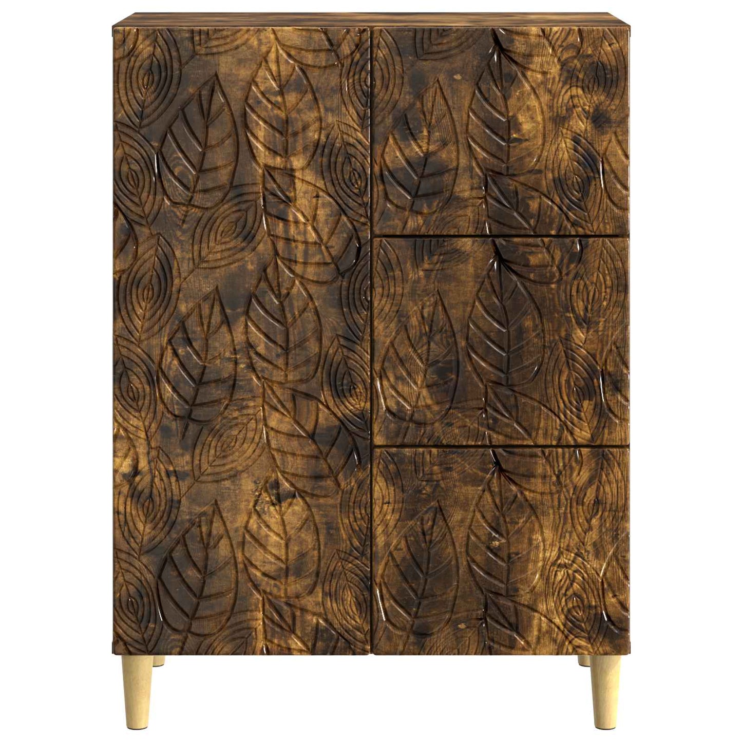 Sideboard Rökt ek 66 x 34,5 x 90 cm Konstruerat trä