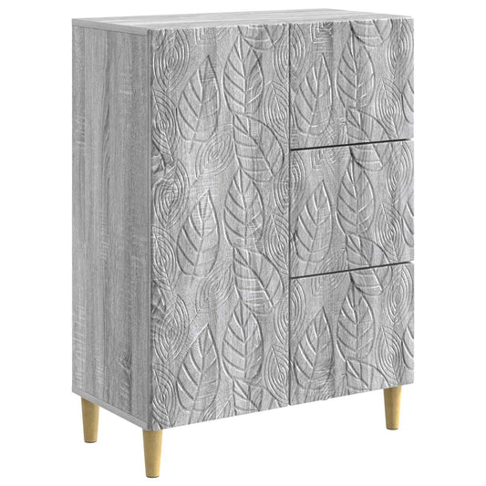Sideboard Grå Sonoma 66 x 34,5 x 90 cm Konstruerat trä