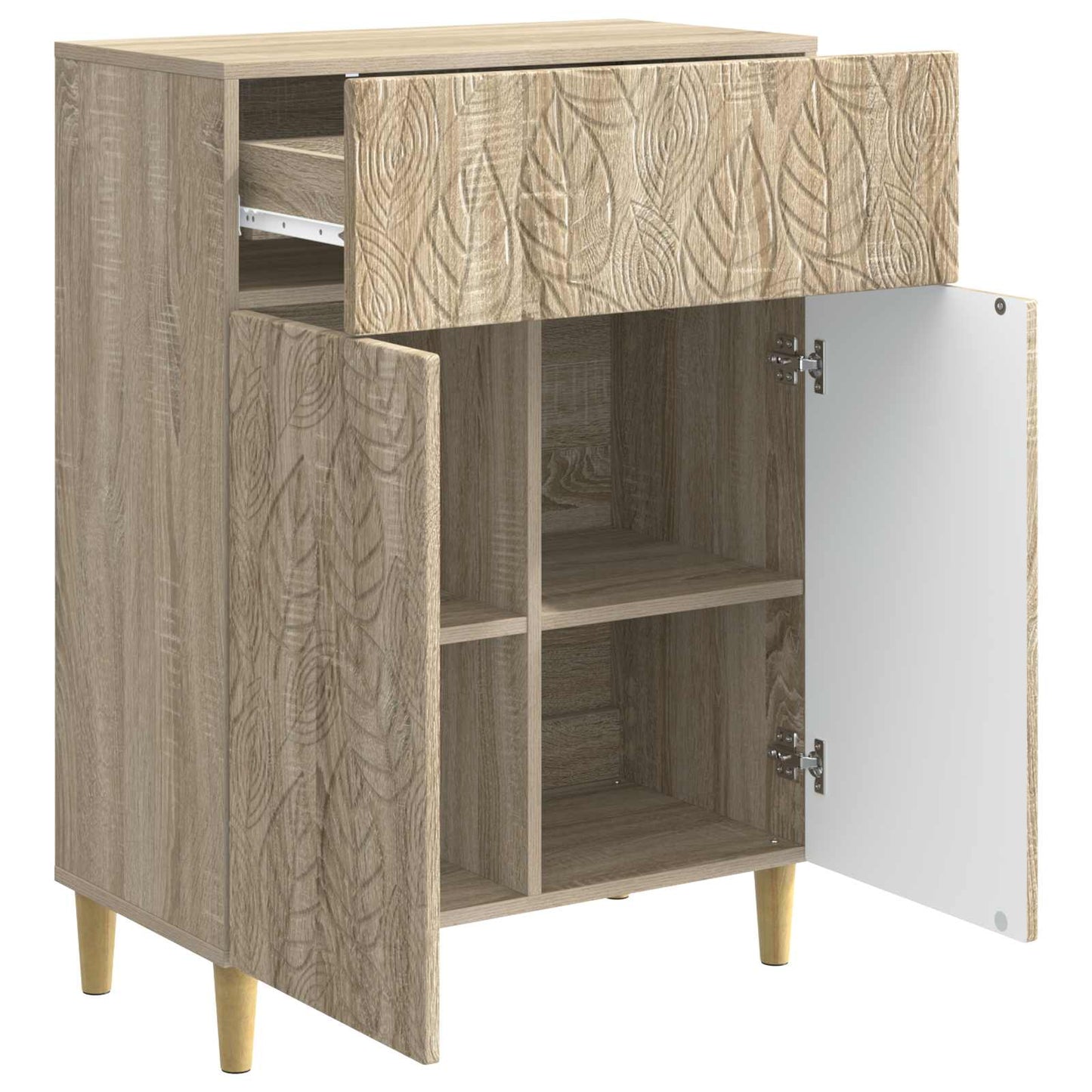 Sideboard Sonoma-ek 66 x 34,5 x 90 cm Konstruerat trä