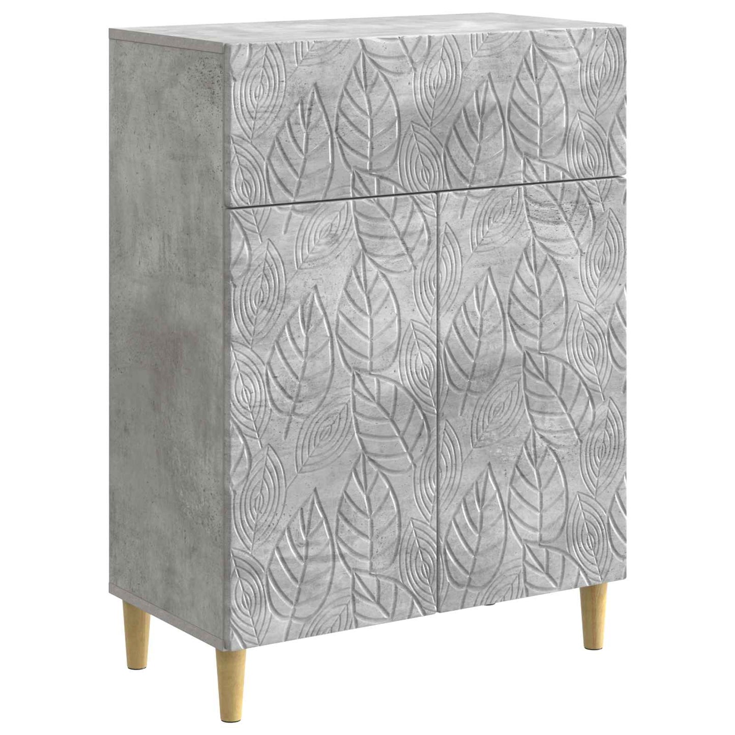 Sideboard Betonggrå 66 x 34,5 x 90 cm Konstruerat trä