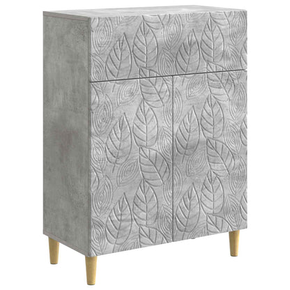 Sideboard Betonggrå 66 x 34,5 x 90 cm Konstruerat trä