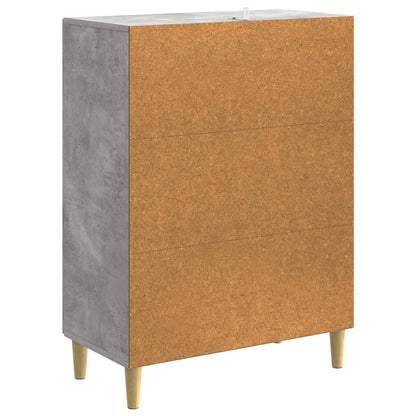 Sideboard Betonggrå 66 x 34,5 x 90 cm Konstruerat trä