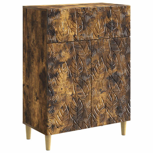 Sideboard Rökt ek 66 x 34,5 x 90 cm Konstruerat trä