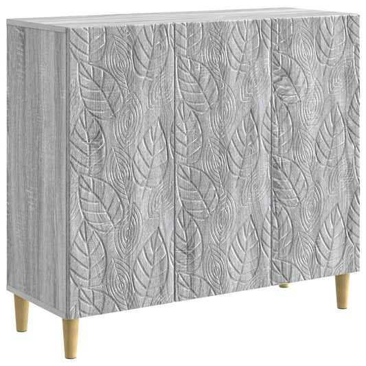 Sideboard Grå Sonoma 89 x 34,5 x 80 cm Konstruerat trä