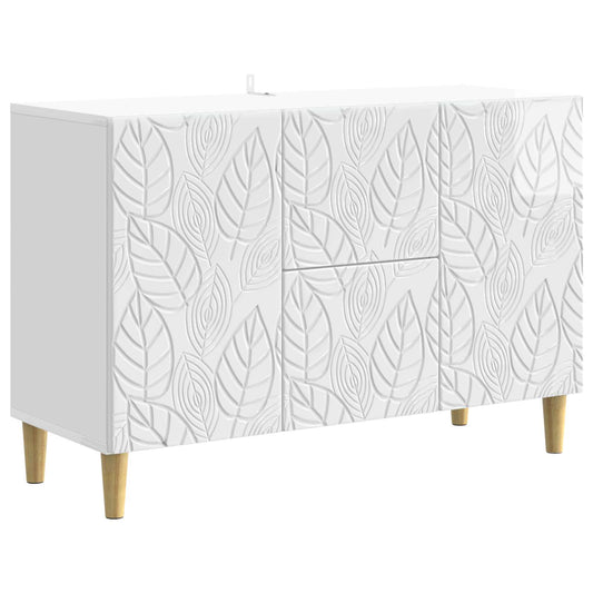 Sideboard Vit högglans 89 x 34,5 x 60 cm Konstruerat trä